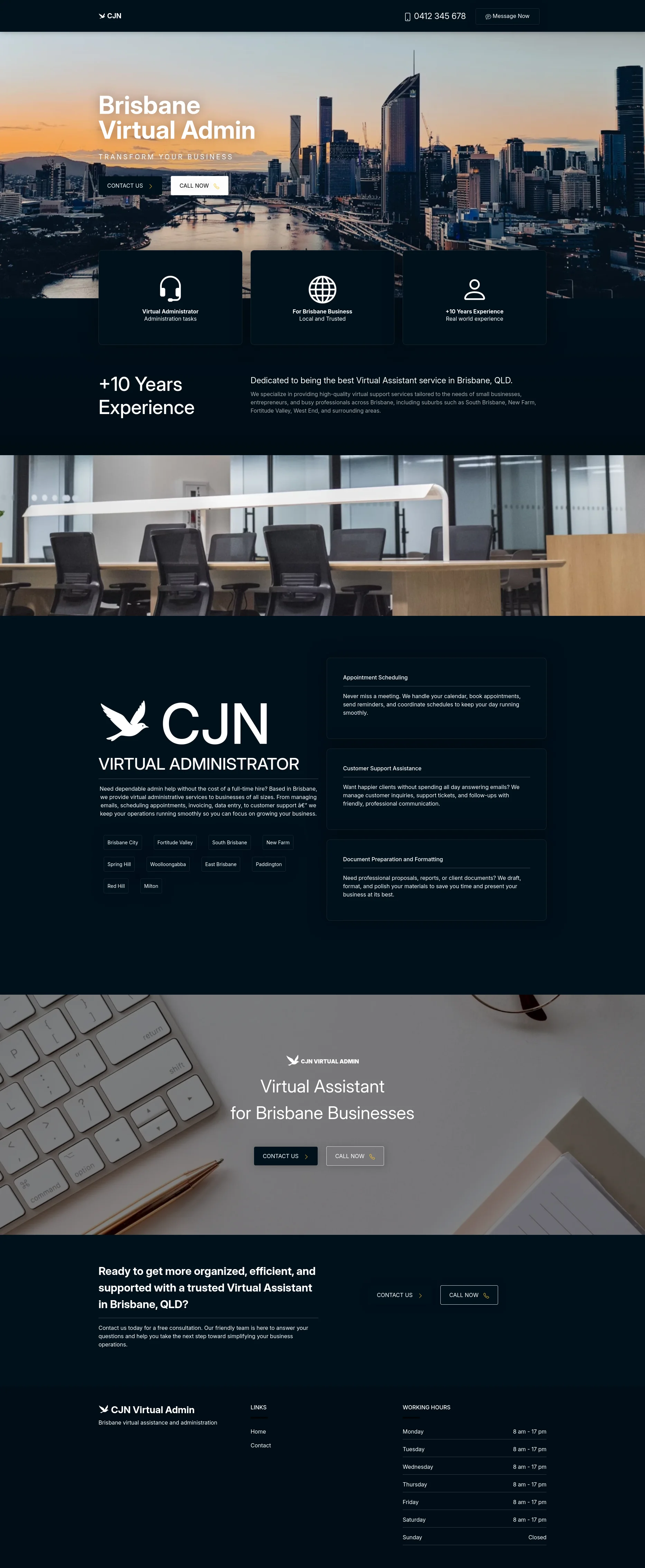 Corporate website portfolio preview